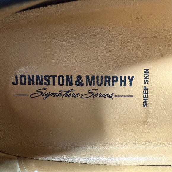 Johnston & Murphy Signature Series Mens Black Leather Loafers Size 13M - Picture 4 of 8
